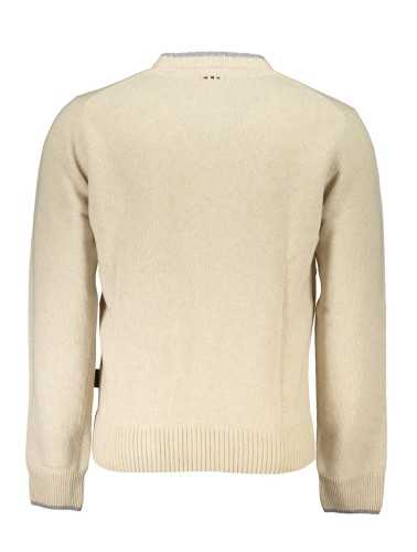 NAPAPIJRI MEN'S BEIGE SWEATER