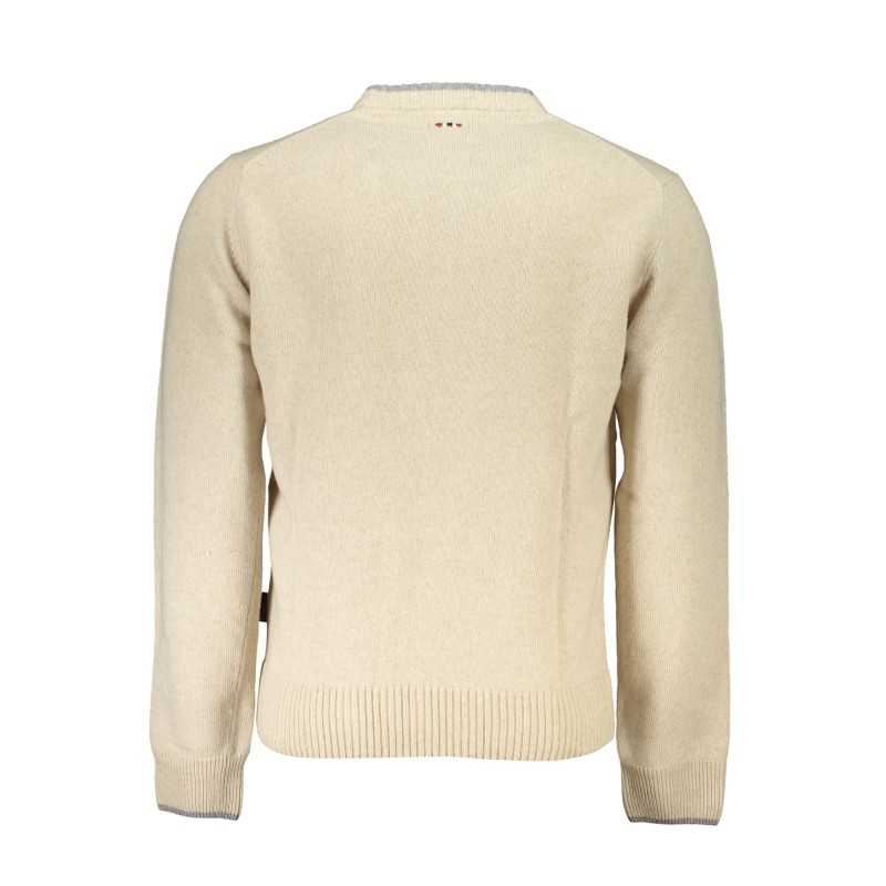 NAPAPIJRI MEN'S BEIGE SWEATER