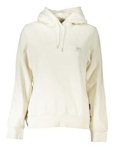 NAPAPIJRI WOMEN'S WHITE SWEATSHIRT WITHOUT ZIP