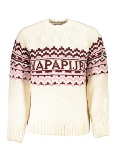 NAPAPIJRI MEN'S BEIGE SWEATER