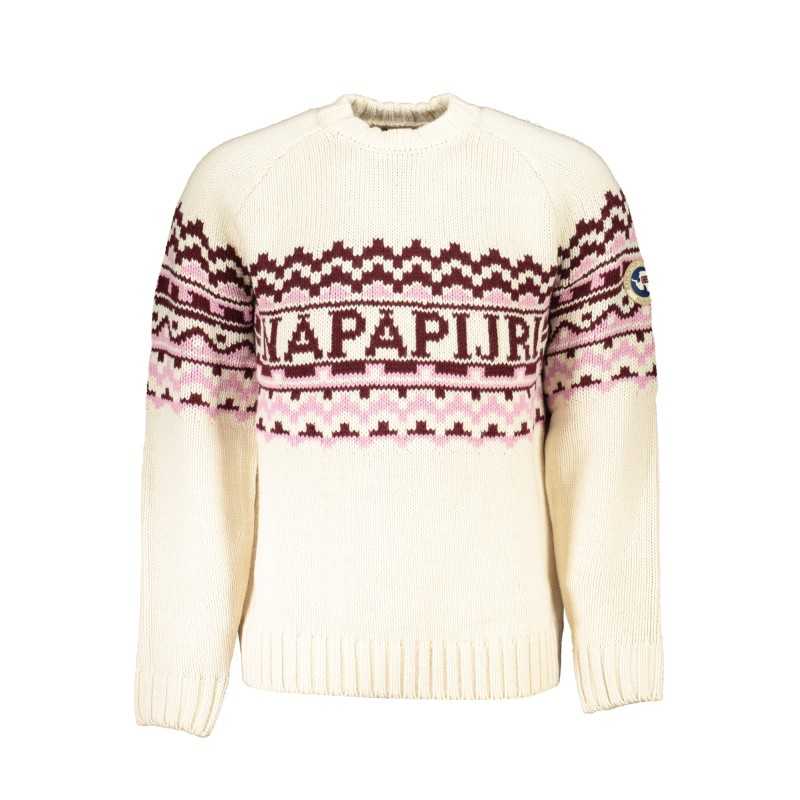 NAPAPIJRI MEN'S BEIGE SWEATER