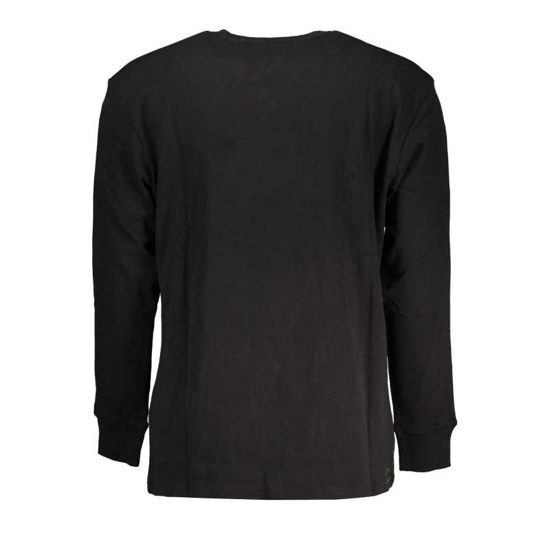 TOMMY HILFIGER MEN'S LONG SLEEVE T-SHIRT BLACK