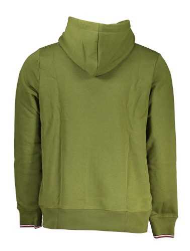 TOMMY HILFIGER MEN'S GREEN ZIPLESS SWEATSHIRT