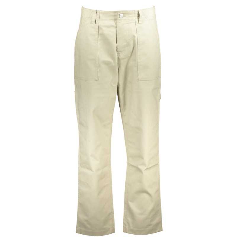 CALVIN KLEIN MEN'S BEIGE TROUSERS