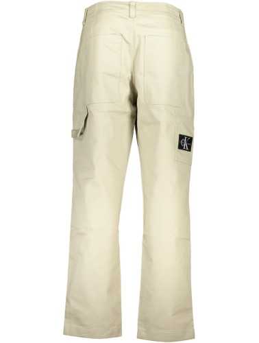 CALVIN KLEIN MEN'S BEIGE TROUSERS