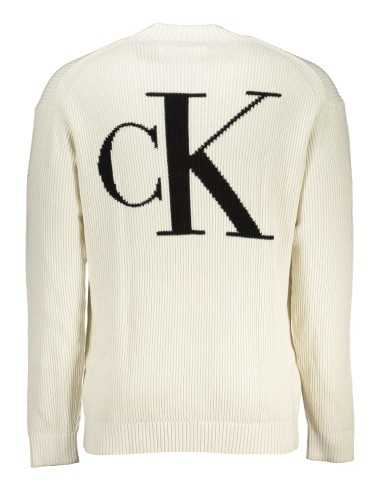 CALVIN KLEIN MEN'S WHITE SWEATER