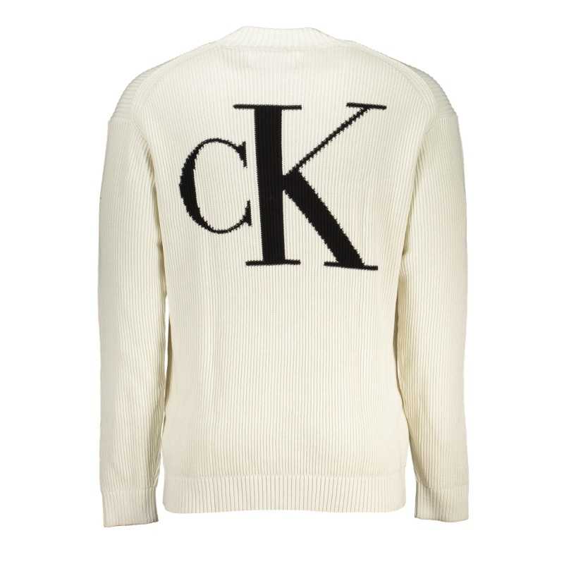 CALVIN KLEIN MEN'S WHITE SWEATER