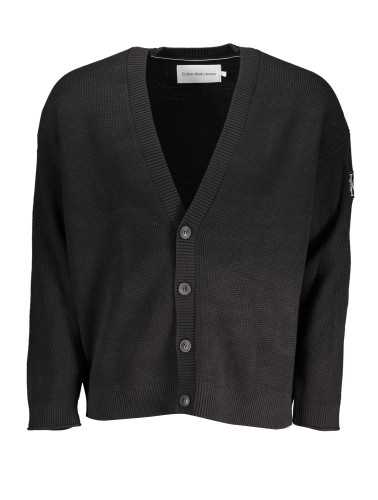 CALVIN KLEIN MEN'S BLACK CARDIGAN