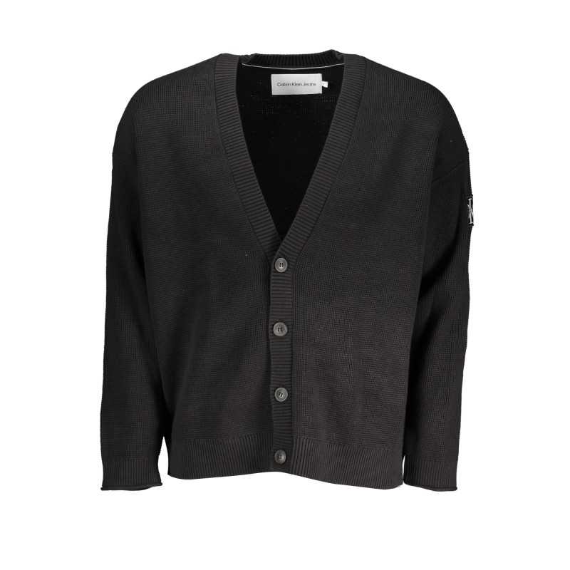 CALVIN KLEIN MEN'S BLACK CARDIGAN