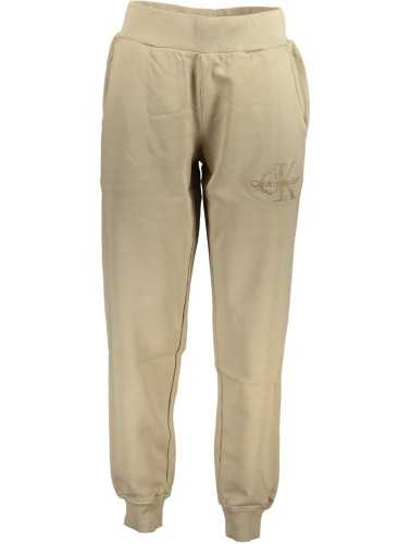 CALVIN KLEIN WOMEN'S BEIGE TROUSERS