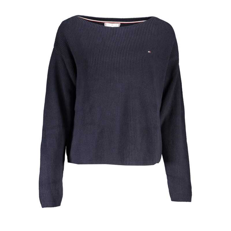 TOMMY HILFIGER WOMEN'S BLUE SWEATER