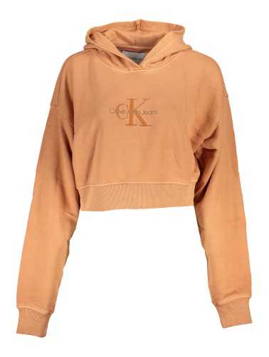 CALVIN KLEIN WOMEN'S ZIPLESS SWEATSHIRT ORANGE