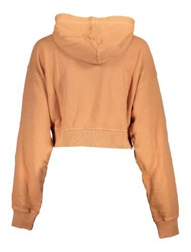 CALVIN KLEIN WOMEN'S ZIPLESS SWEATSHIRT ORANGE