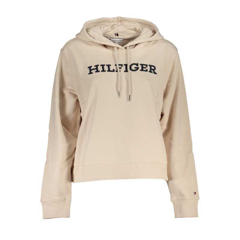 TOMMY HILFIGER FELPA SENZA ZIP DONNA BEIGE