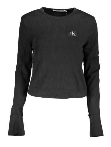 CALVIN KLEIN T-SHIRT MANICHE LUNGHE DONNA NERO