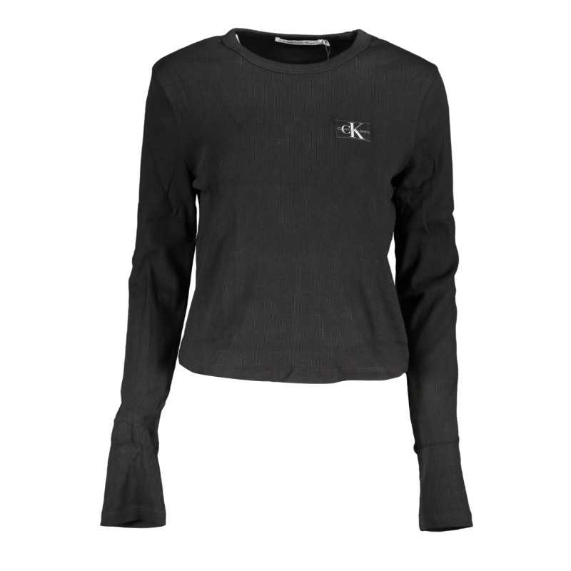 CALVIN KLEIN T-SHIRT MANICHE LUNGHE DONNA NERO