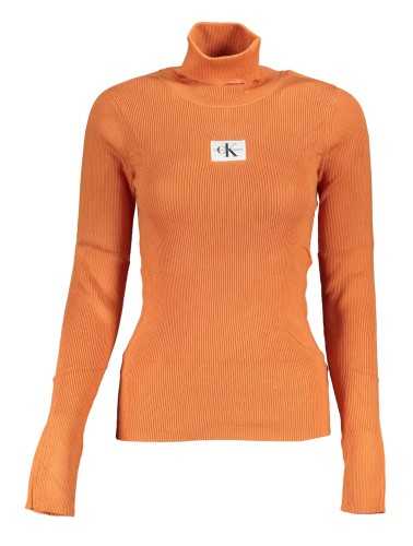 CALVIN KLEIN WOMEN'S ORANGE SWEATER