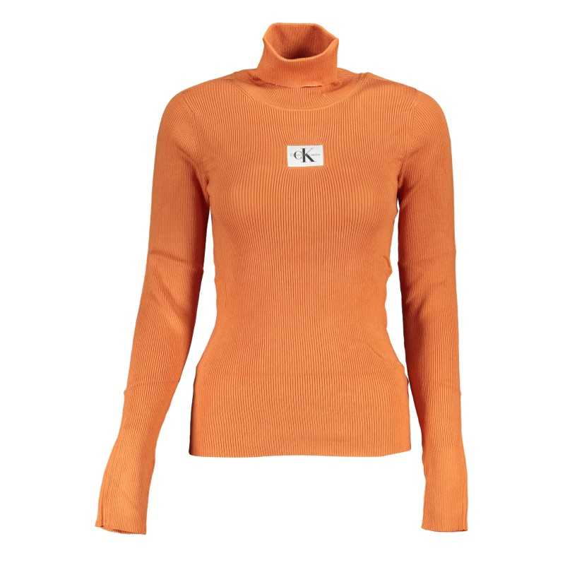 CALVIN KLEIN WOMEN'S ORANGE SWEATER