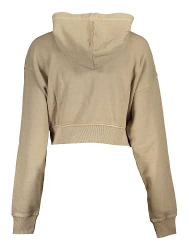 CALVIN KLEIN WOMEN'S ZIPLESS SWEATSHIRT BEIGE