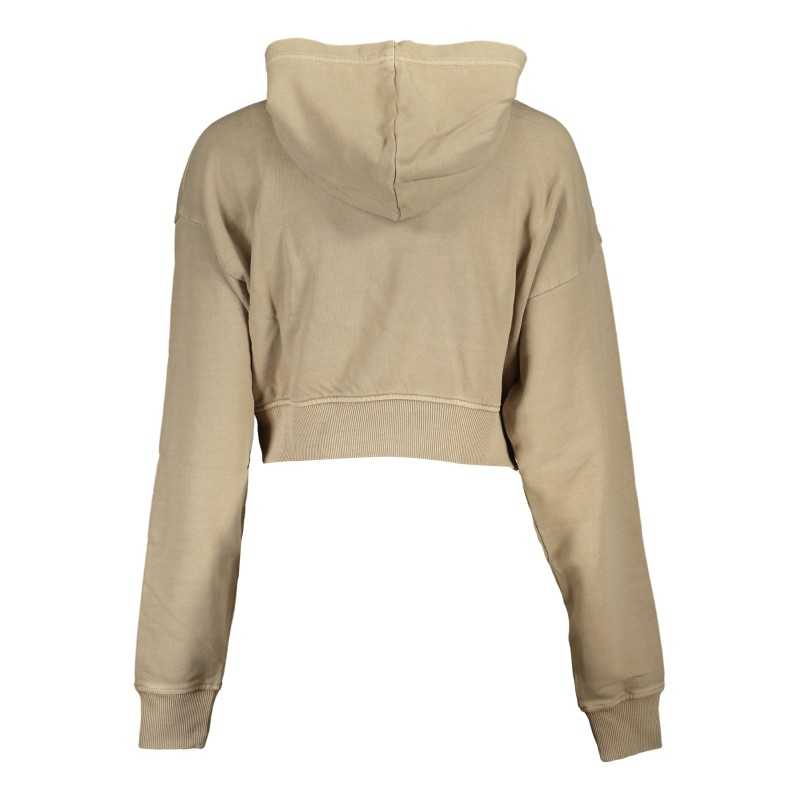 CALVIN KLEIN WOMEN'S ZIPLESS SWEATSHIRT BEIGE