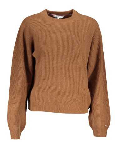 TOMMY HILFIGER WOMEN'S BROWN SWEATER