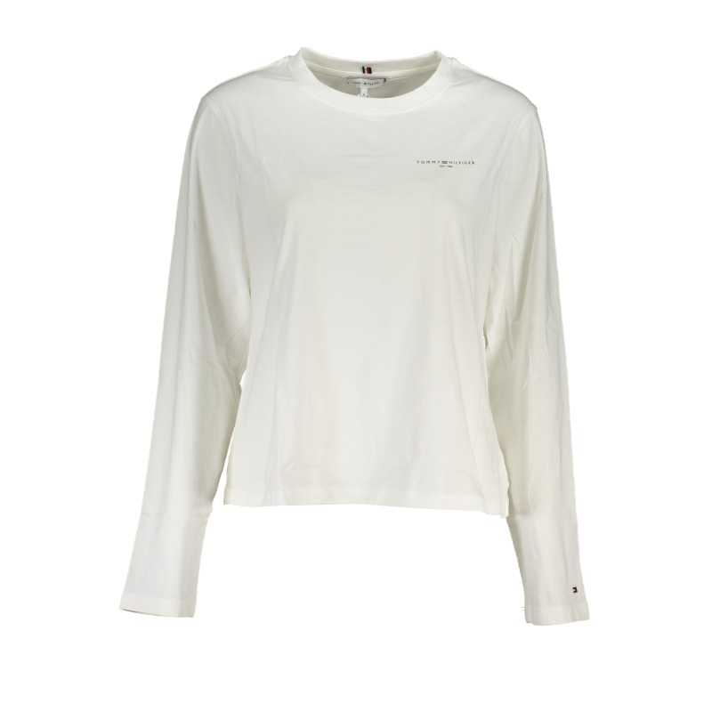 TOMMY HILFIGER T-SHIRT MANICHE LUNGHE DONNA BIANCO