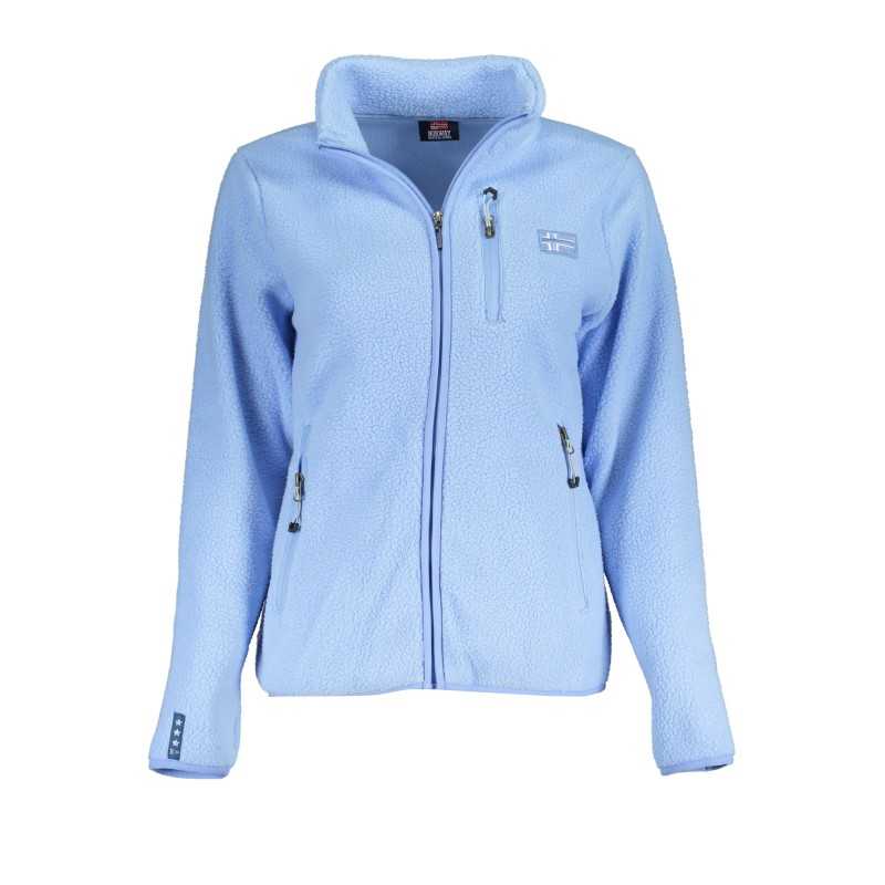 NORWAY 1963 WOMEN'S LIGHT BLUE ZIP SWEATSHIRT