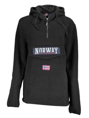 NORWAY 1963 FELPA SENZA ZIP DONNA NERO