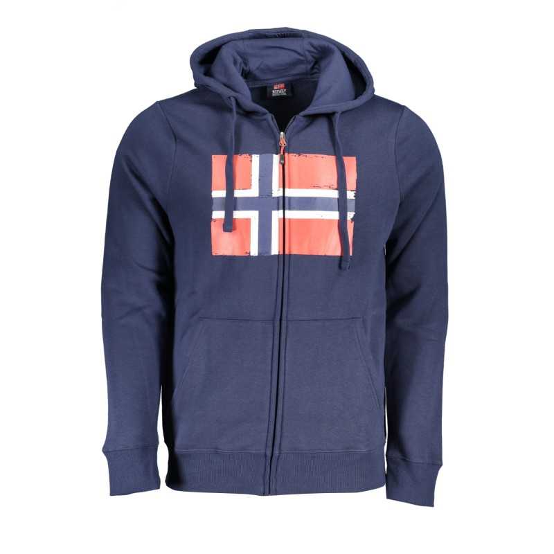 NORWAY 1963 MEN'S BLUE ZIP SWEATSHIRT