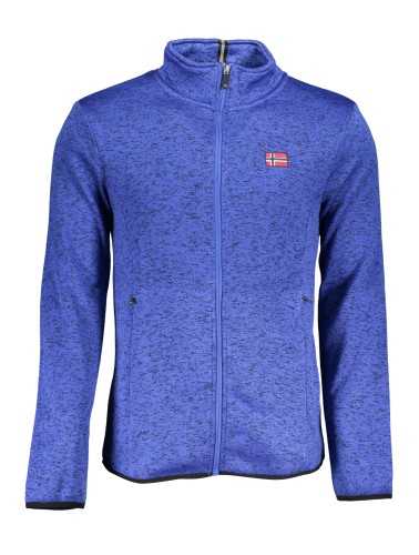 NORWAY 1963 FELPA CON ZIP UOMO BLU