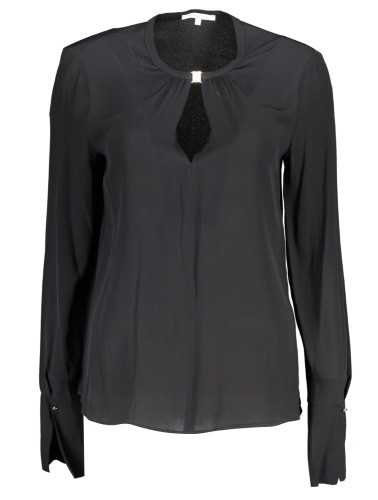 PATRIZIA PEPE WOMEN'S LONG SLEEVE SHIRT BLACK