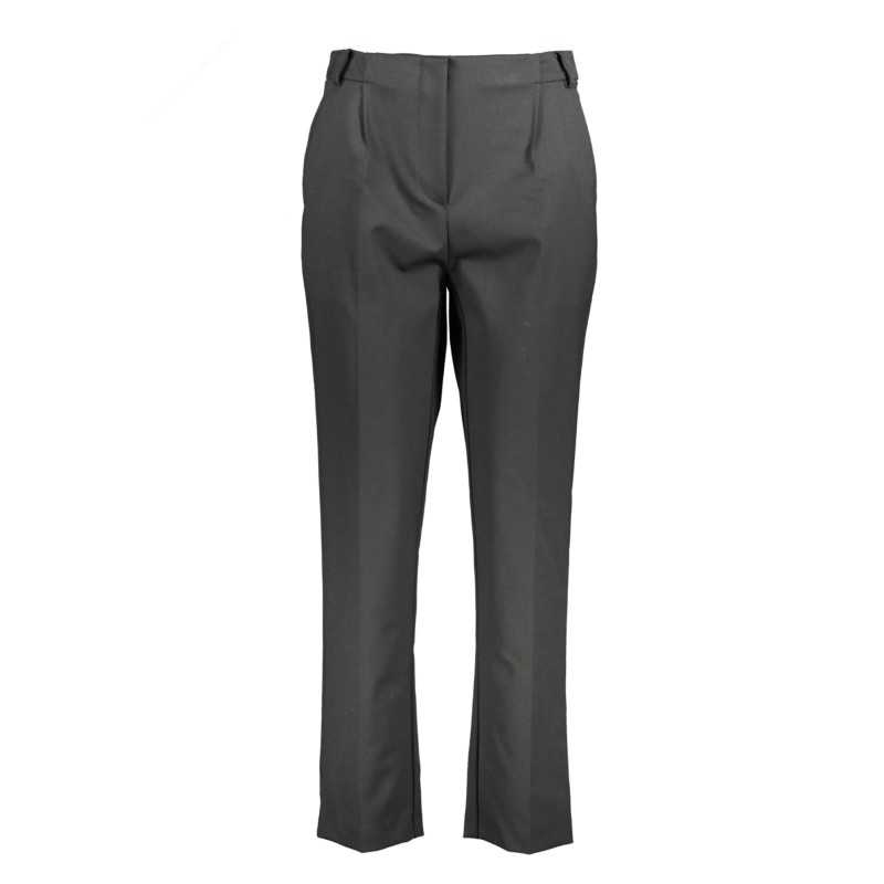 PATRIZIA PEPE BLACK WOMEN'S TROUSERS