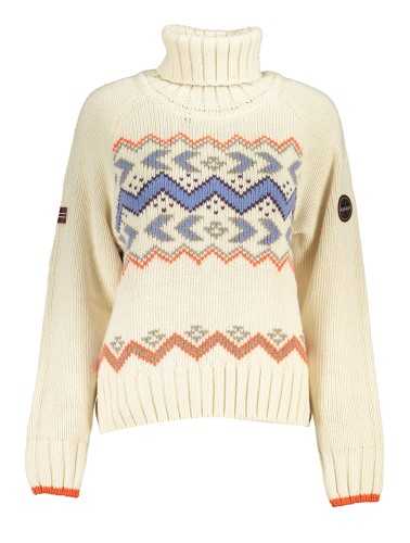 NAPAPIJRI WOMEN'S BEIGE SWEATER