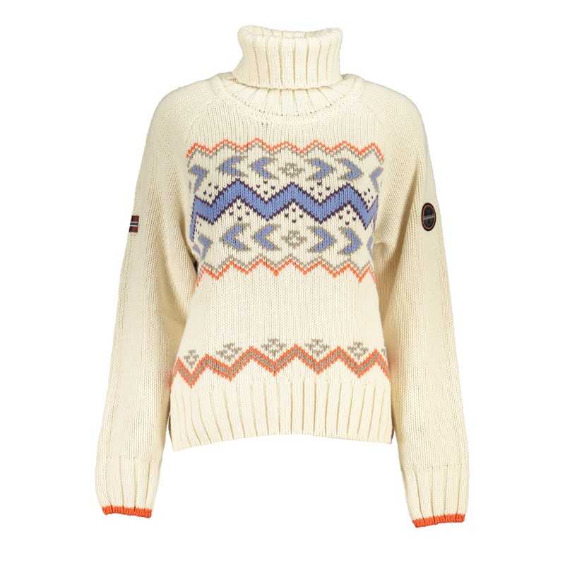 NAPAPIJRI WOMEN'S BEIGE SWEATER