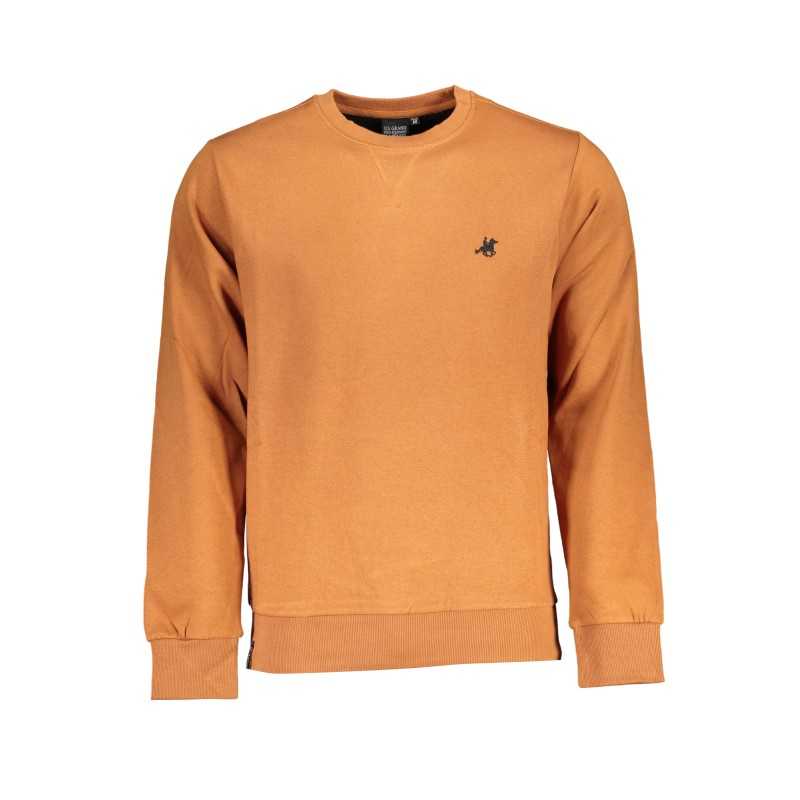 US GRAND POLO MEN'S BROWN ZIPLESS SWEATSHIRT