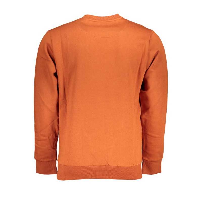 US GRAND POLO MEN'S BROWN ZIPLESS SWEATSHIRT