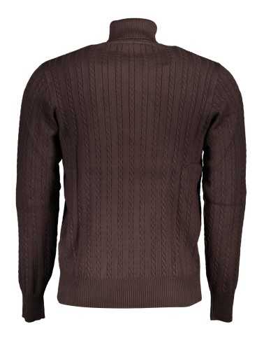 US GRAND POLO MEN'S BROWN SWEATER