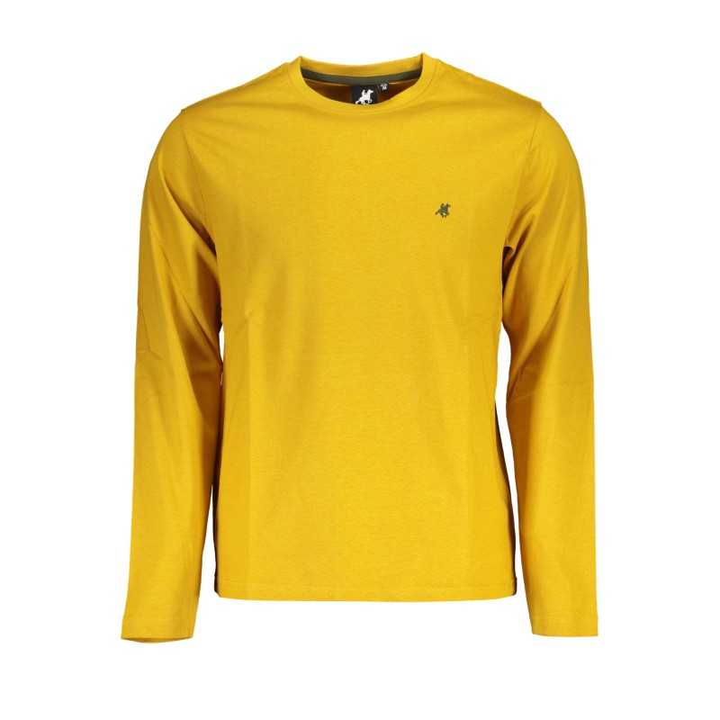 US GRAND POLO MEN'S LONG SLEEVE T-SHIRT YELLOW