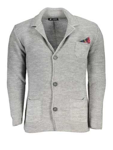 US GRAND POLO CARDIGAN MEN'S GRAY