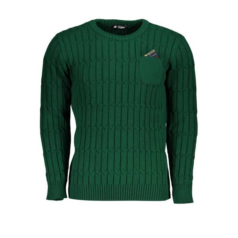 US GRAND POLO GREEN MEN'S SWEATER