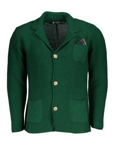 US GRAND POLO GREEN MEN'S CARDIGAN