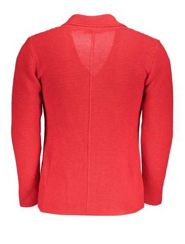 US GRAND POLO MEN'S RED CARDIGAN