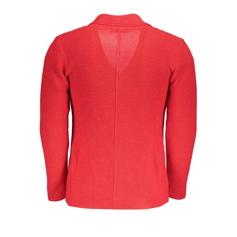 US GRAND POLO MEN'S RED CARDIGAN