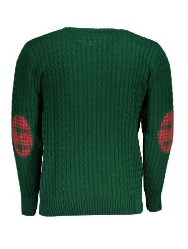 US GRAND POLO GREEN MEN'S SWEATER