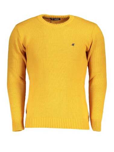 US GRAND POLO MEN'S YELLOW SWEATER