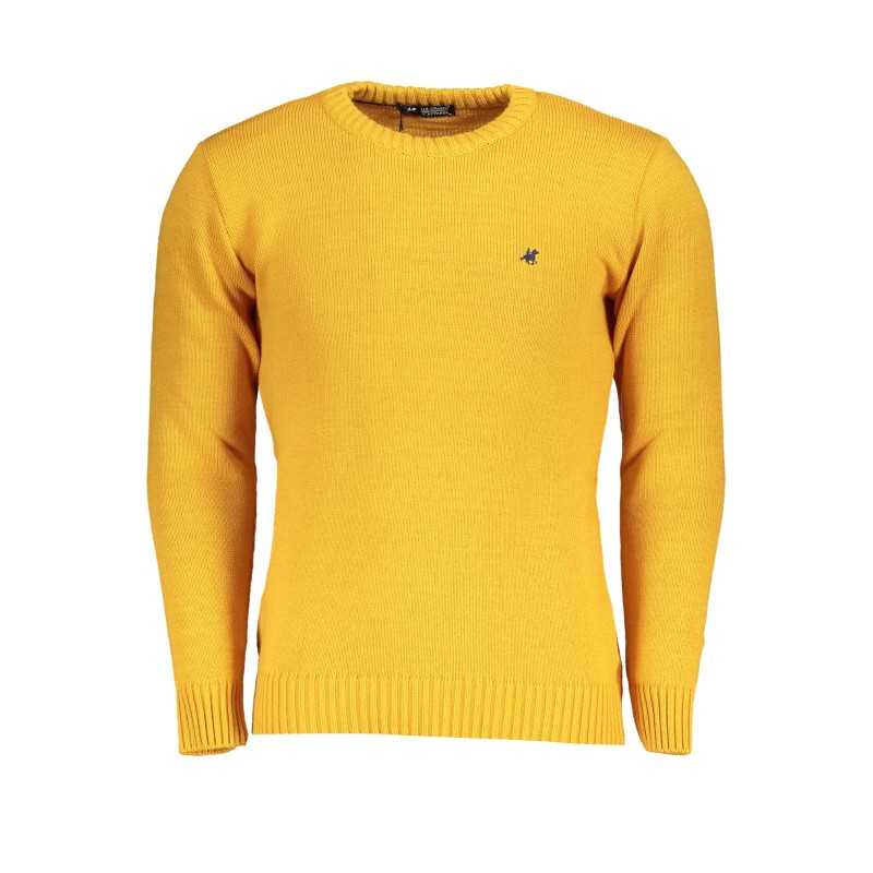 US GRAND POLO MEN'S YELLOW SWEATER