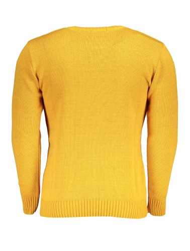 US GRAND POLO MEN'S YELLOW SWEATER