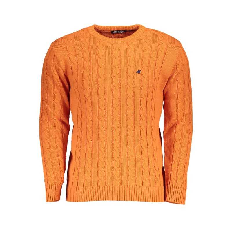 US GRAND POLO MEN'S ORANGE SHIRT