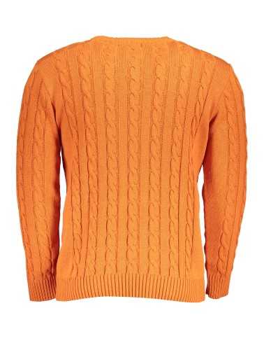 US GRAND POLO MEN'S ORANGE SHIRT