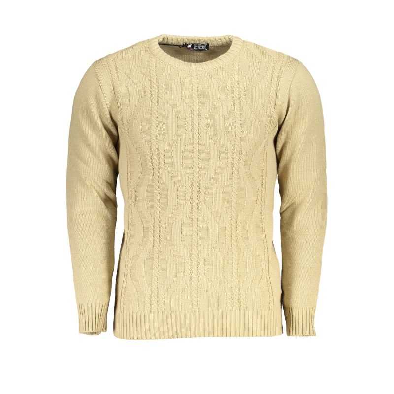 US GRAND POLO MEN'S BEIGE SWEATER